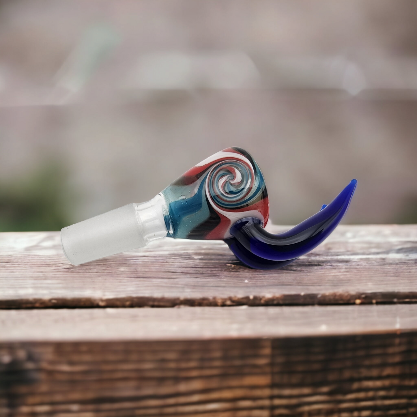 Double Horn Funnel Bowl with Swirl