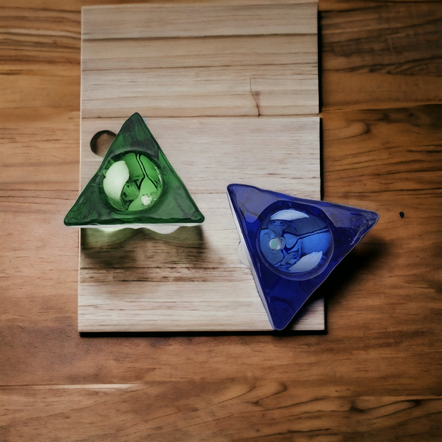 Glass Triangle Bowl