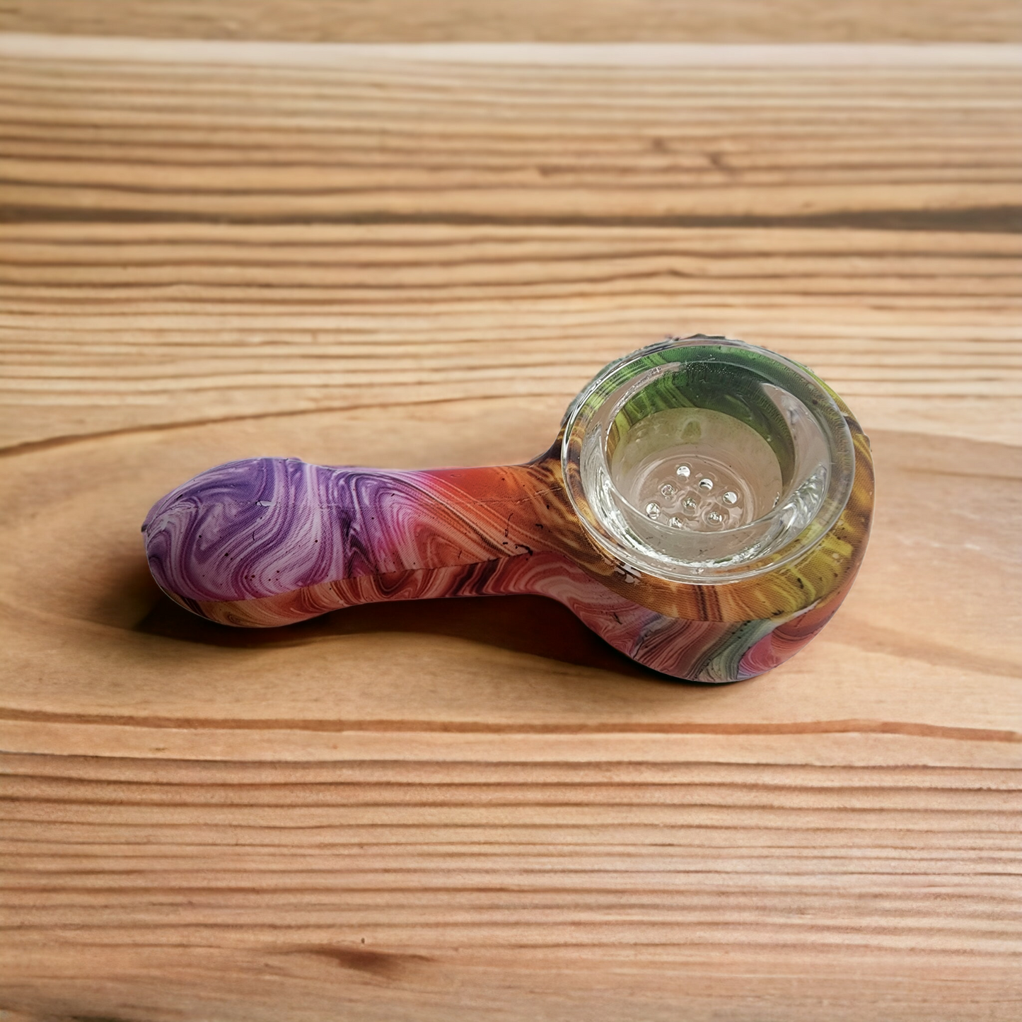 Small Printed Silicone Travel Pipe