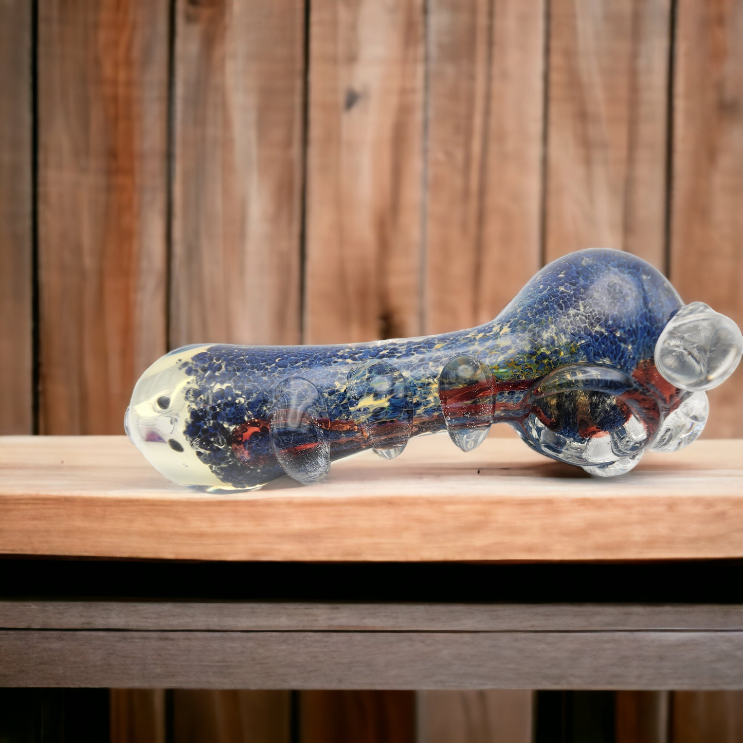 Color Changing Frit Glass Spoon Style Pipe