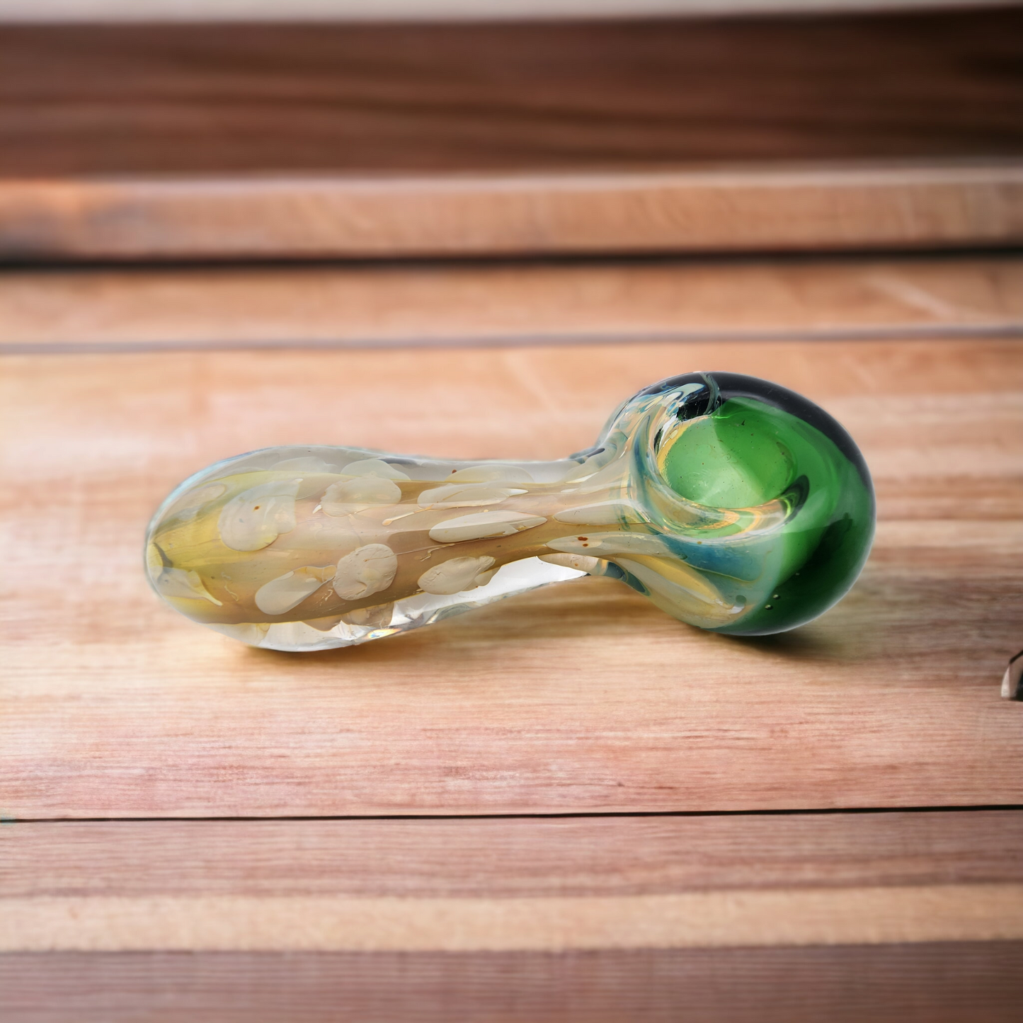 Color Changing Gold Fumed Spoon Style Pipe