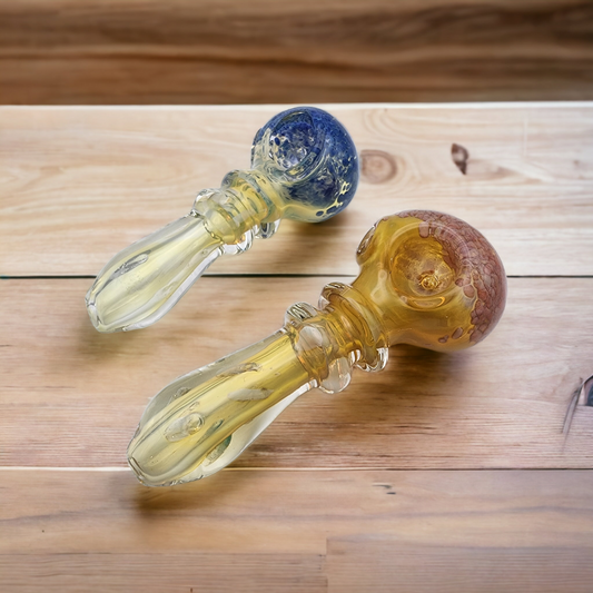 Gold Fumed Color Changing Spoon Pipe