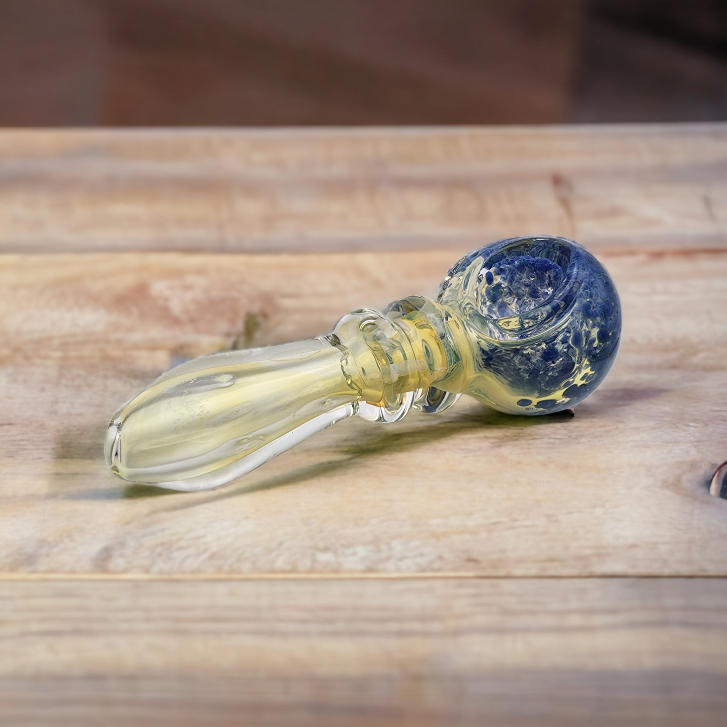 Gold Fumed Color Changing Spoon Pipe