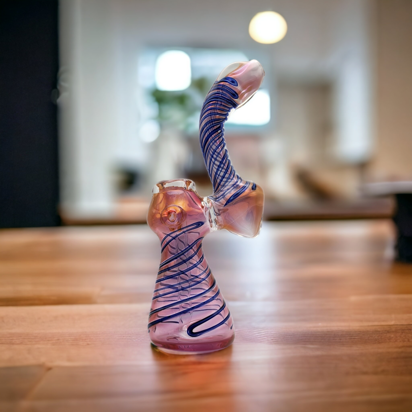 Gold Fumed Color Changing Sherlock Bubbler