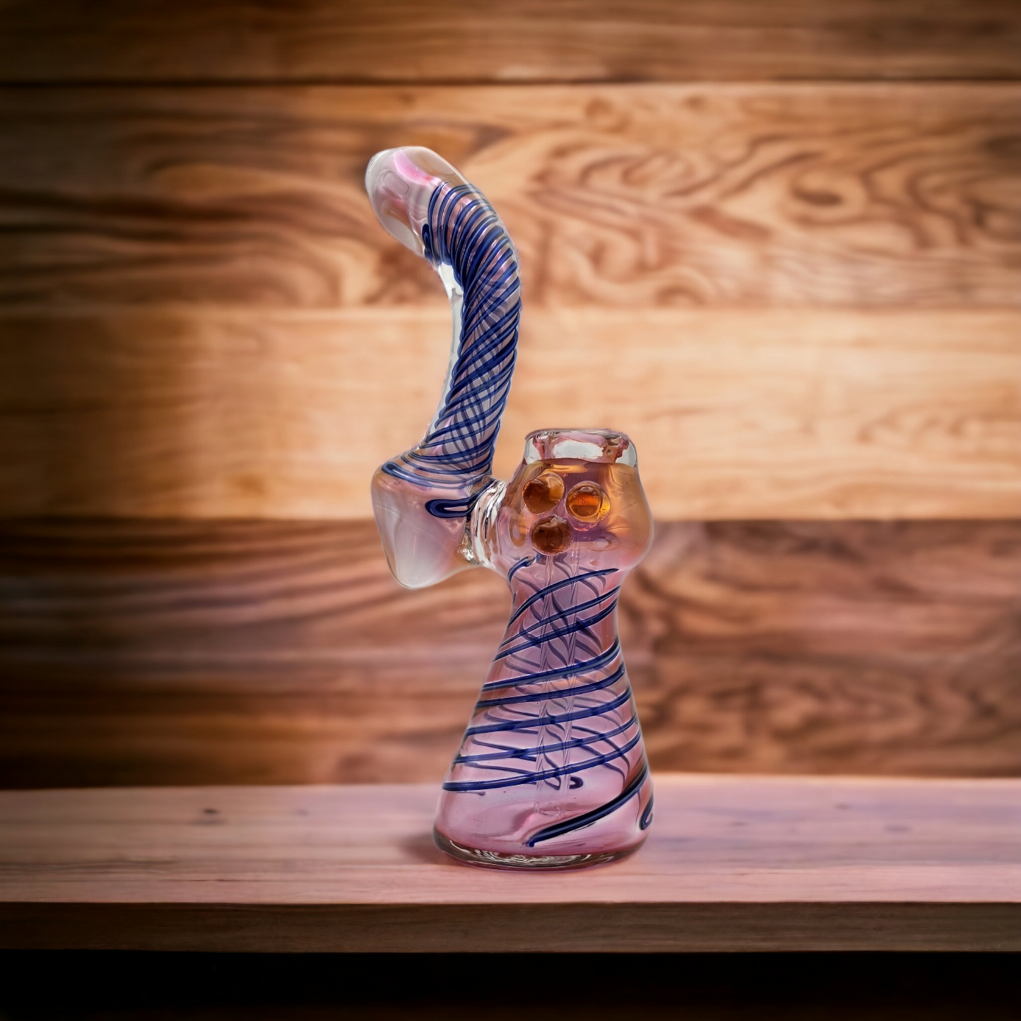 Gold Fumed Color Changing Sherlock Bubbler