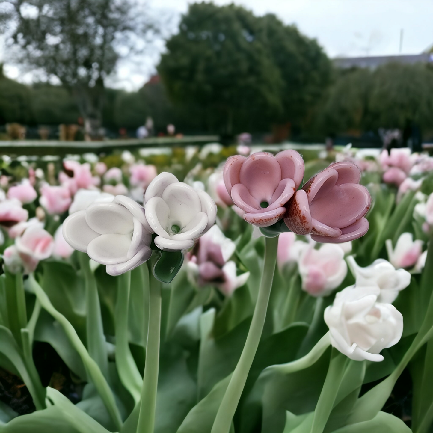 Tulip Double Bowl