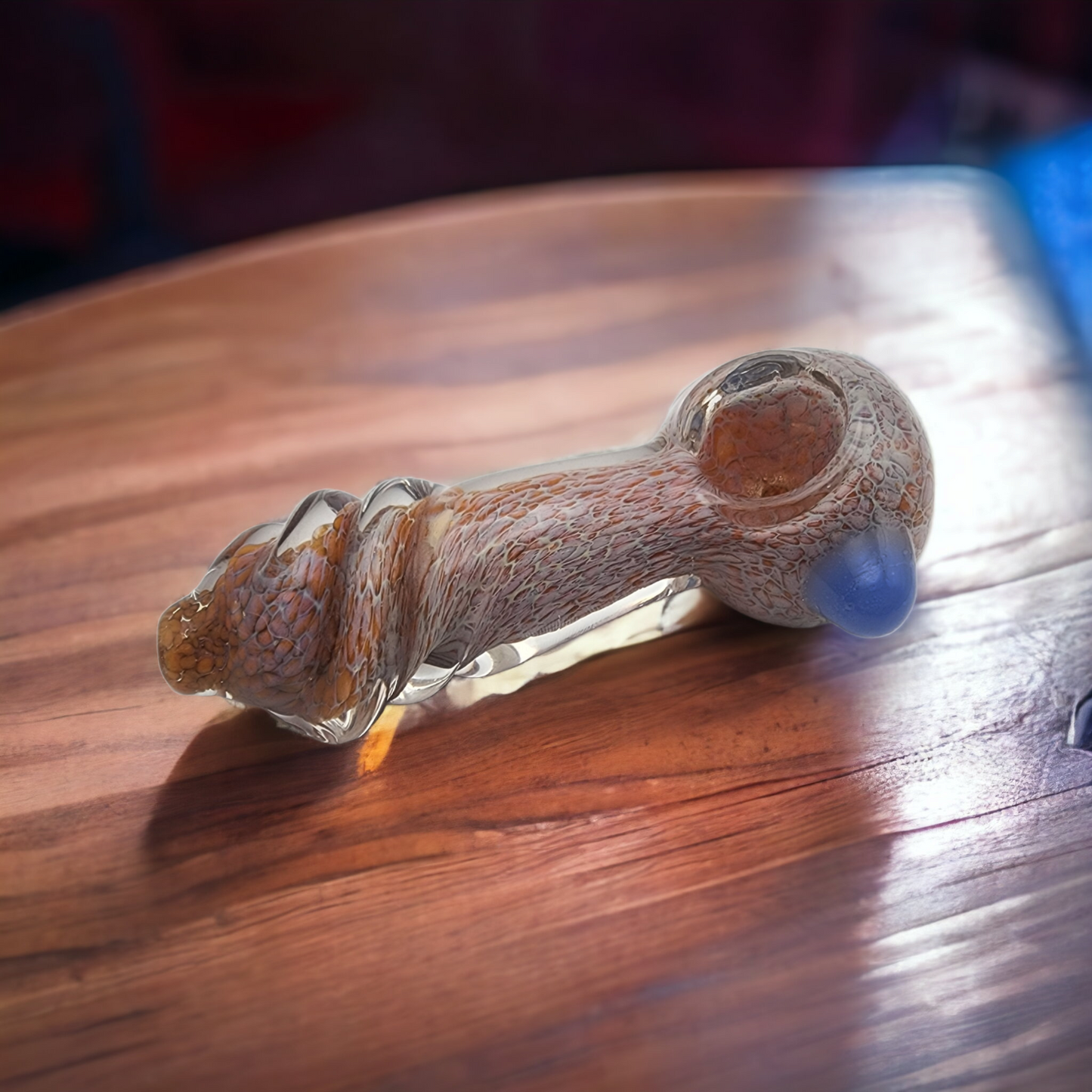 Brown Swirl Glass Pipe