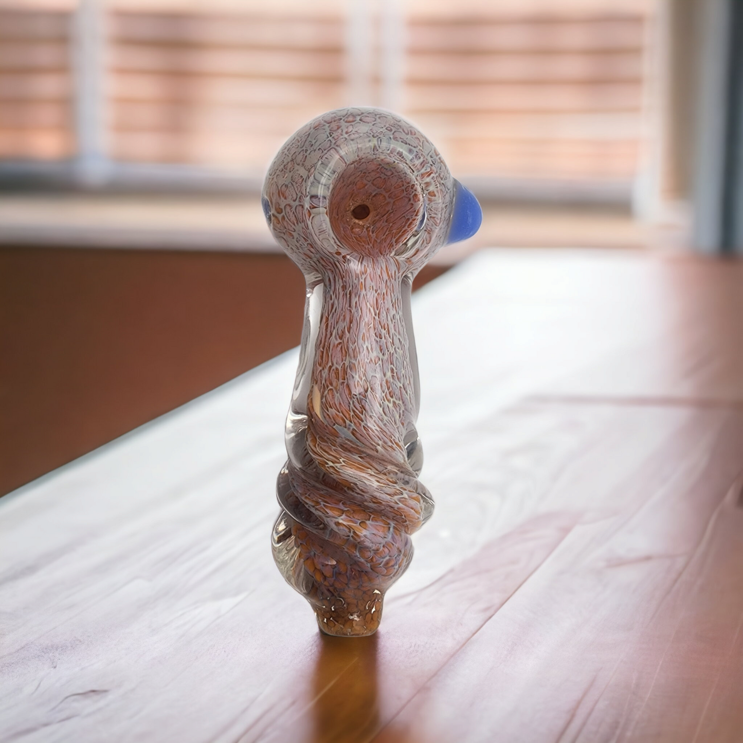 Brown Swirl Glass Pipe