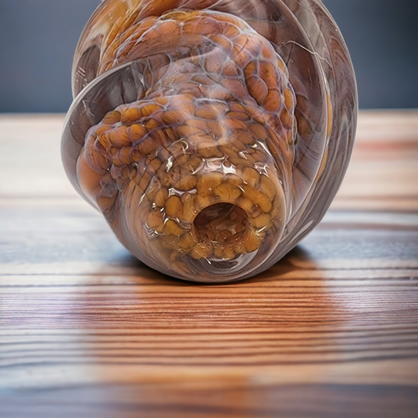 Brown Swirl Glass Pipe