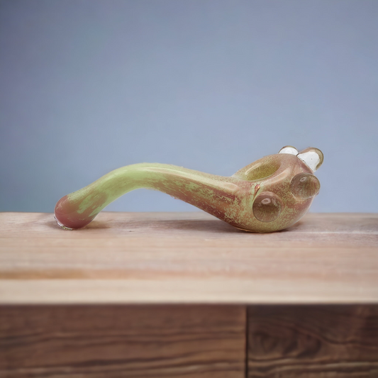 Green and Pink Pastel Slime Shelock Pipe