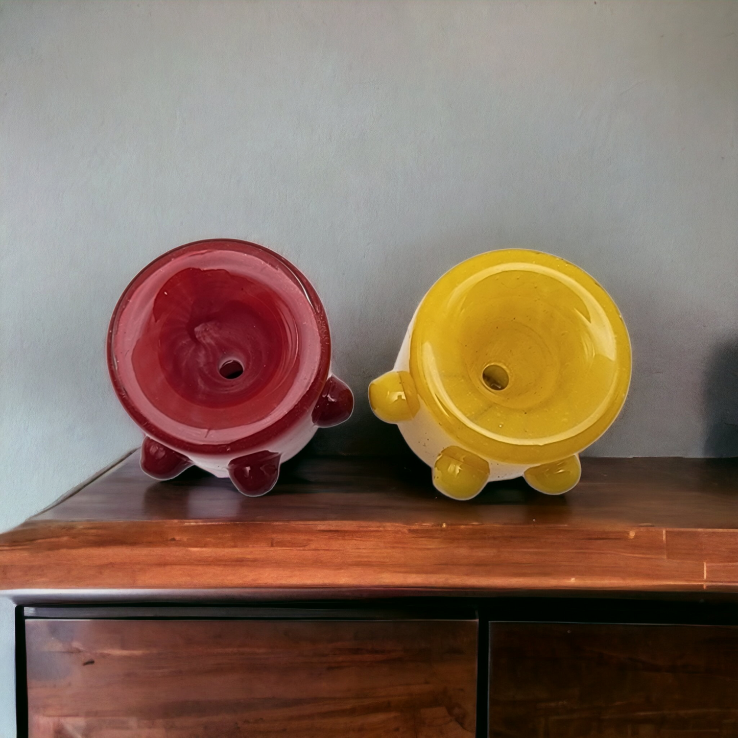 Colored Barrel Bowl