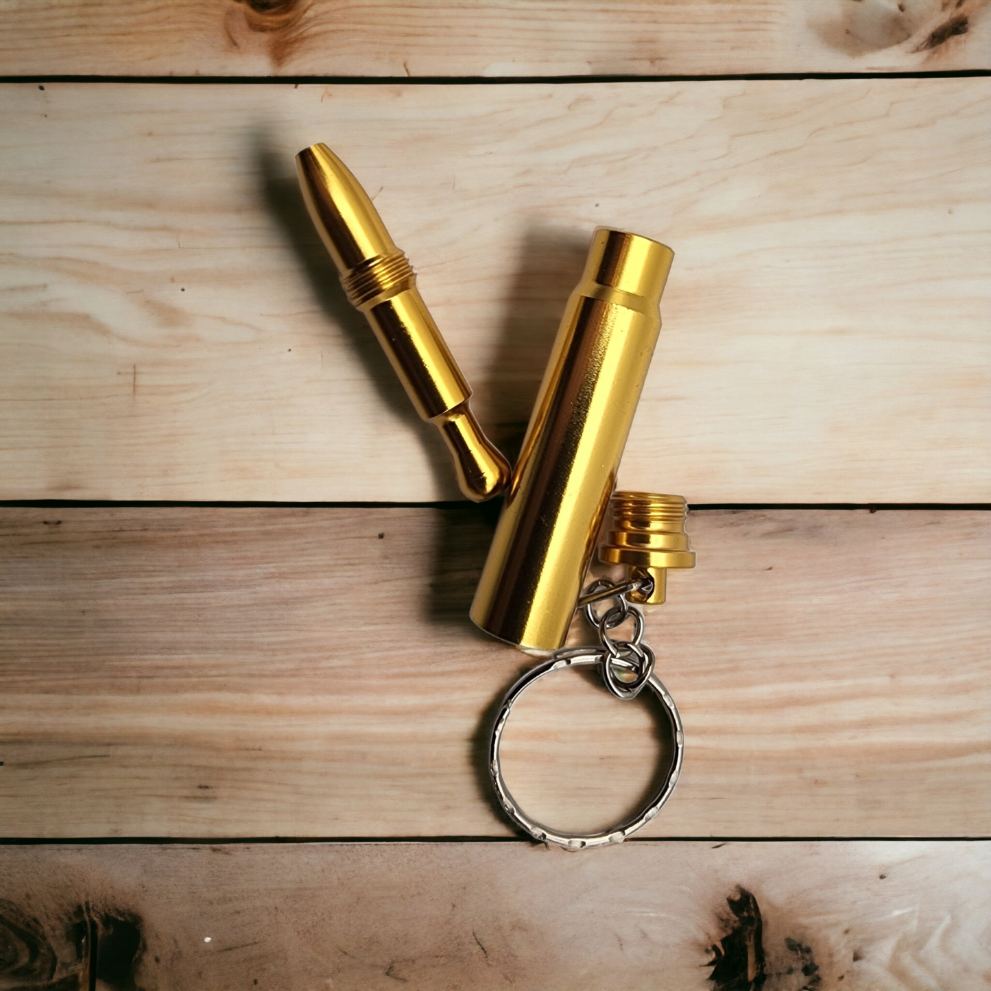 Stealth Metal Transforming Bullet Pipe Keychain