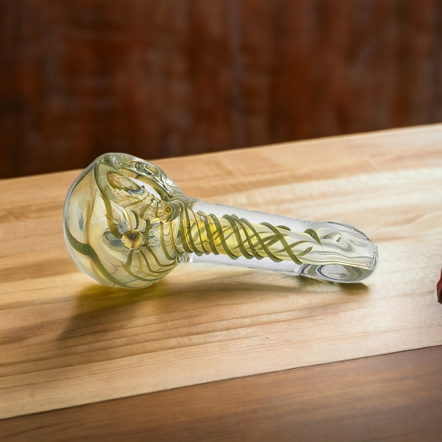 Color Changing Swirl Glass Pipe