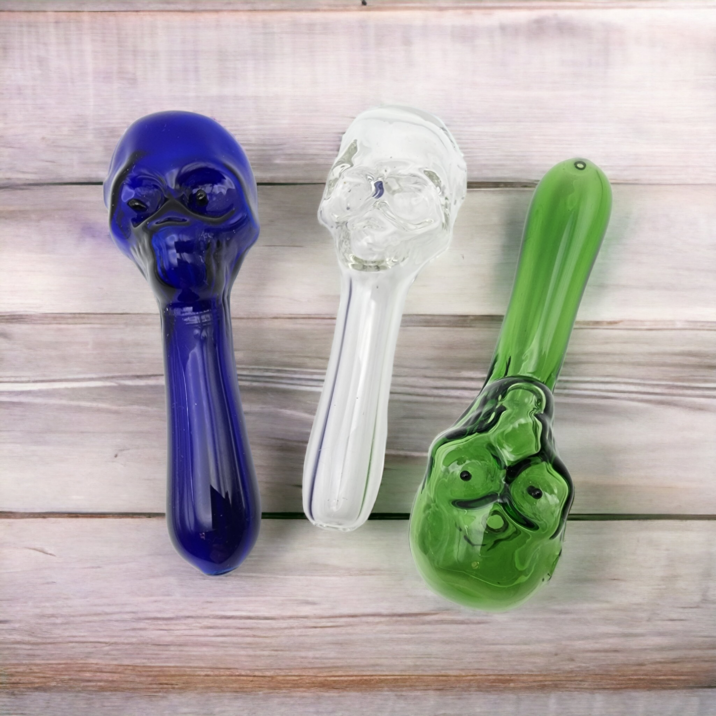 Alien Skull Glass Pipe